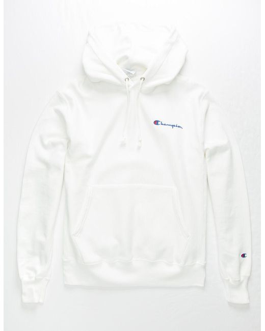 champion white mens hoodie