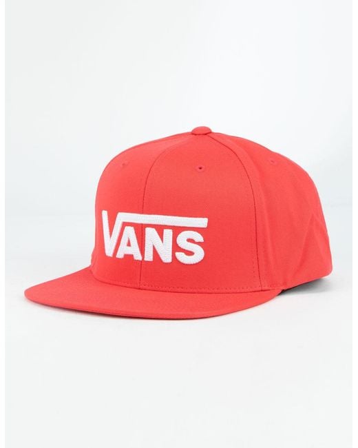 vans hats mens red