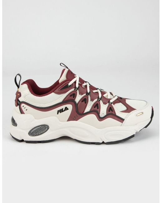 maroon fila shoes