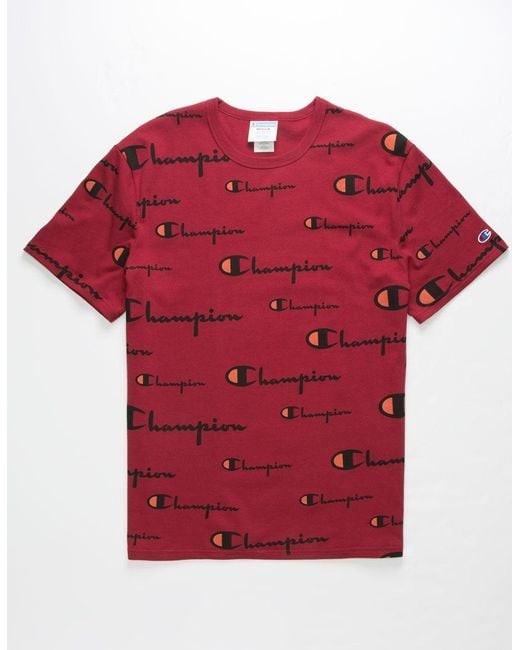 champion shirt red