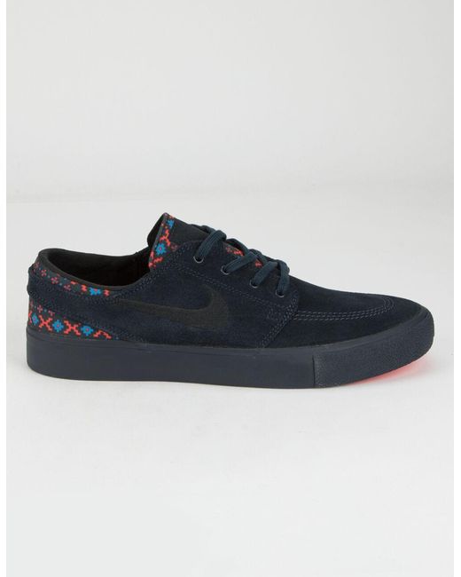 Nike zoom stefan janoski rm premium navy shoes Outlet