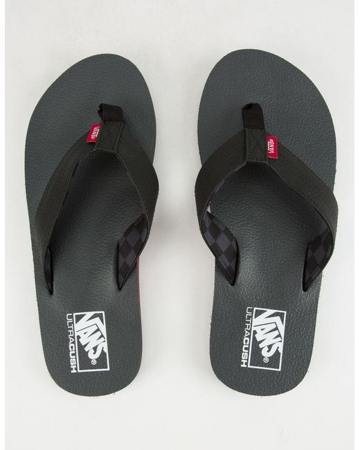 mens flip flops vans