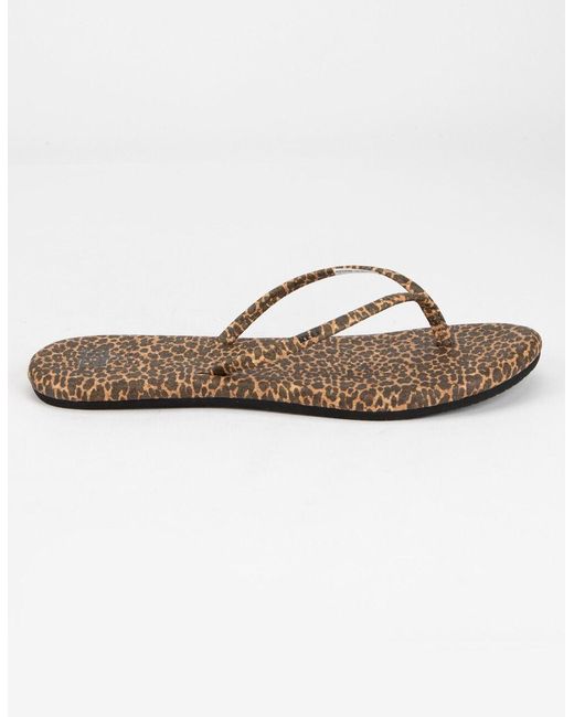reef leopard flip flops