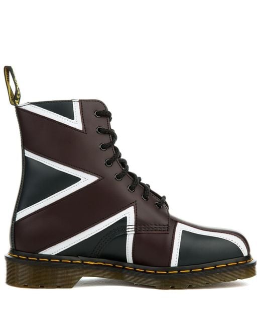 Dr. Martens Leather Unisex Pascal Great Britain Flag Navy Boot in Blue -  Lyst