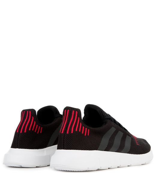 adidas Synthetic Swift Run in Black/Red 