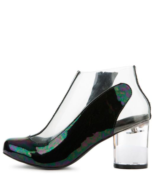clear black booties