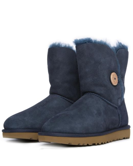 navy blue bailey button ugg boots