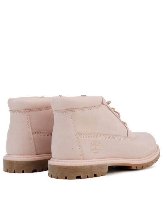 pink bow timberlands