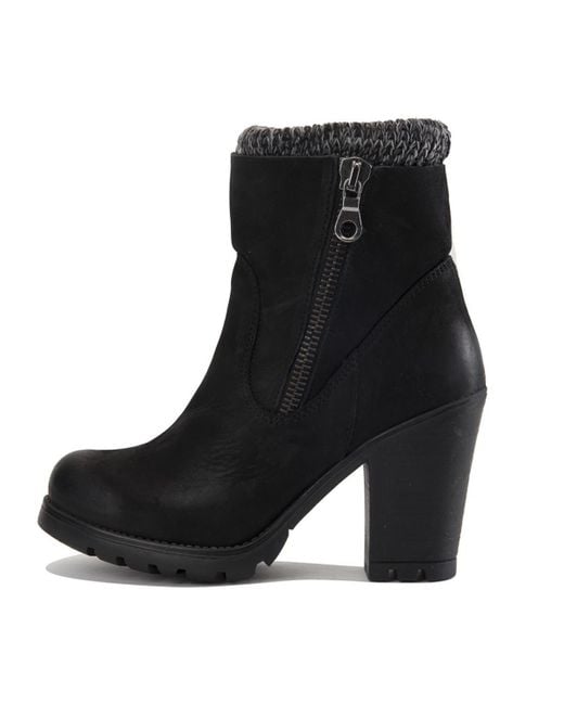 steve madden black heel boots