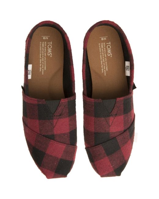 TOMS Rubber Classics Seasonal Red And 