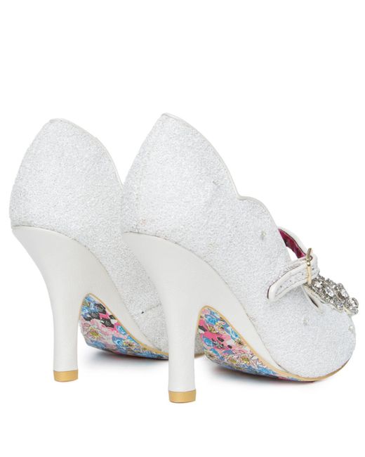 irregular choice shimmer white
