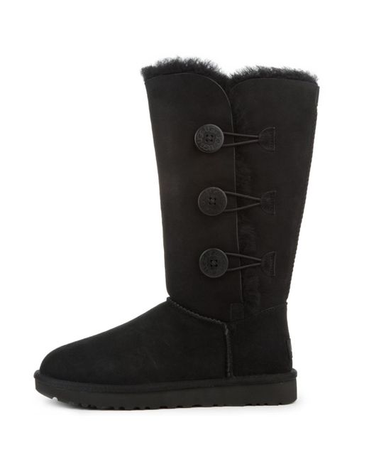 UGG Suede Bailey Button Triplet Ii in Black - Save 23% - Lyst
