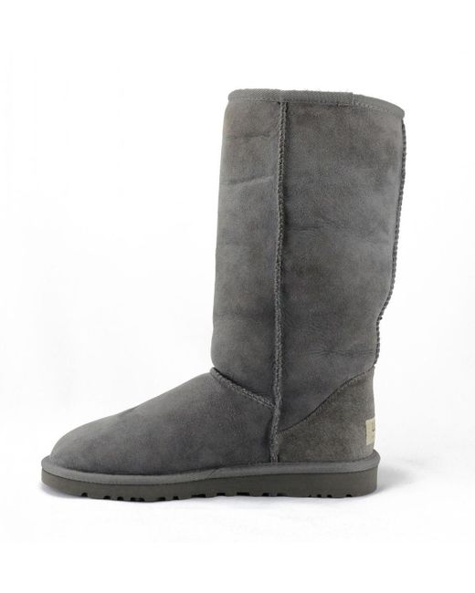 UGG Classic Tall Grey Boots in Gray - Lyst