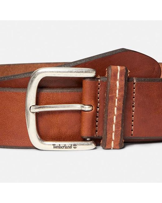 Timberland Brown Mascoma Leather Belt For for men
