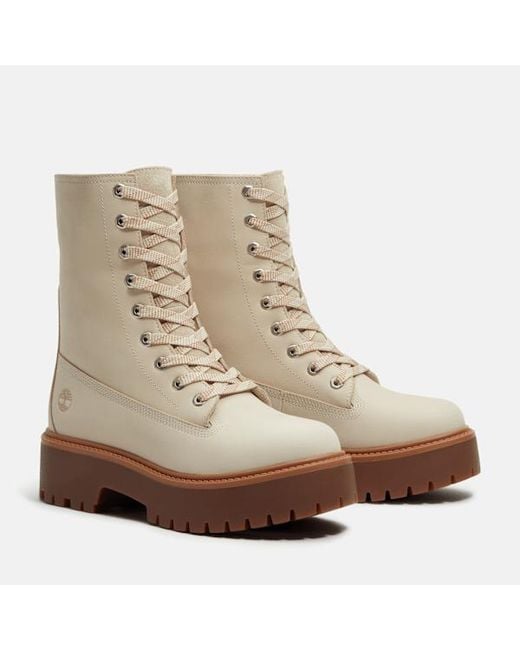 Timberland Natural Stone Street Platform Mid Boot For