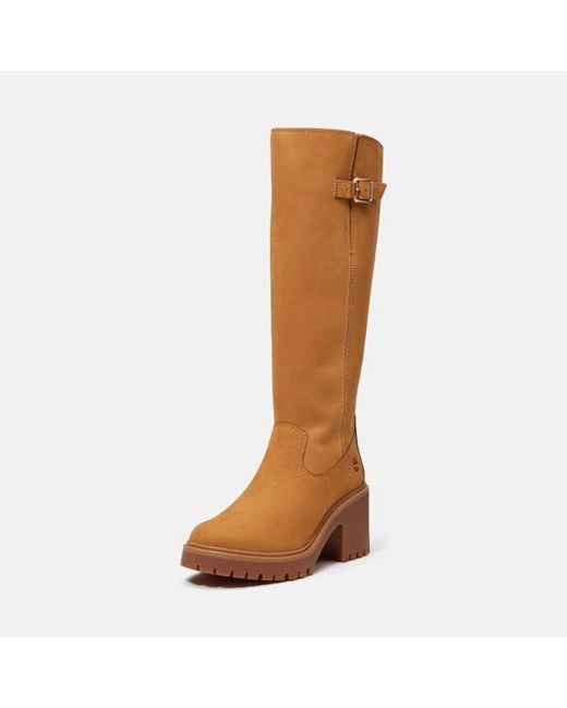 Timberland Brown Stone Heights Tall Side Zip Boot For