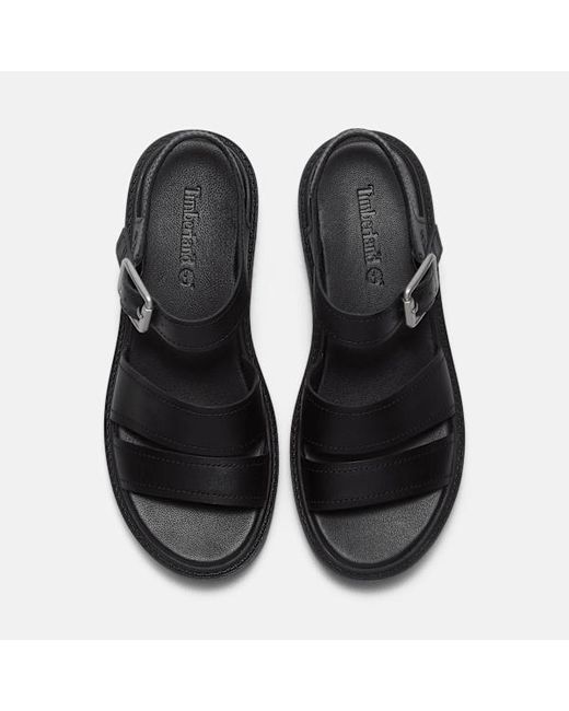 Timberland Black Gladiator Flat Sandal