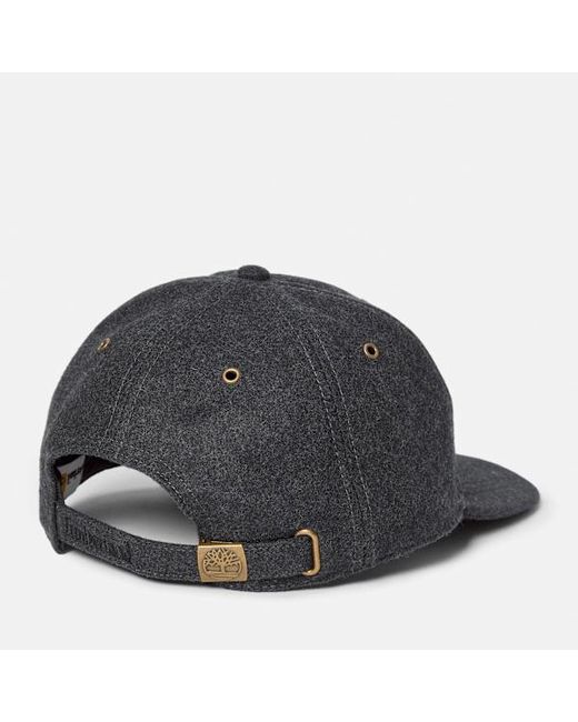 Timberland Black All Over Wool Baseball Cap