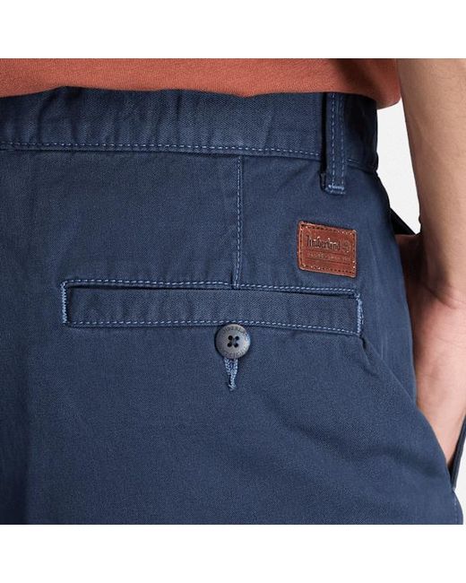 Timberland Blue Claremont Slim Twill Chino Trouser For for men