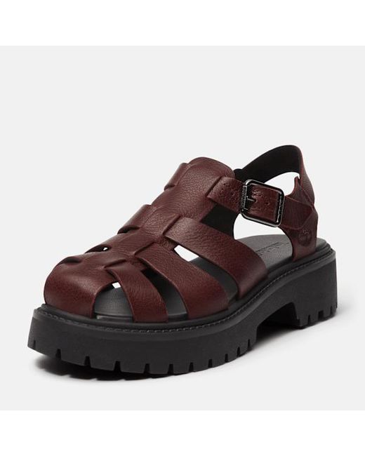 Timberland Brown Stone Street Fisherman Platform Sandal For