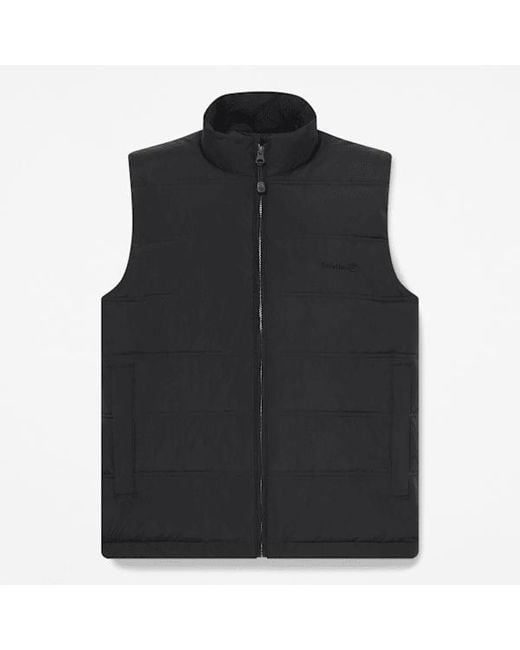 Timberland Black Axis Peak Water Repellent Puffer Vest For for men