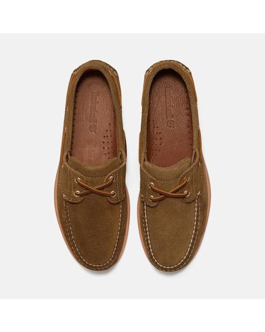 Timberland Brown Crafted Boat Shoe For for men