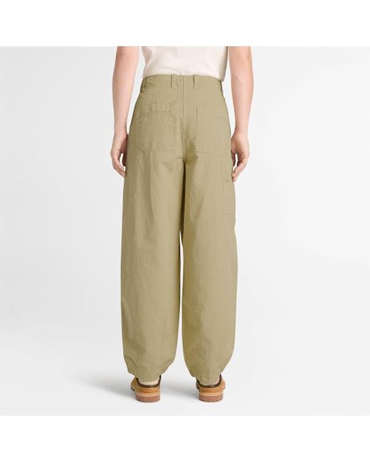 Timberland Natural Utility Cotton Linen Trouser For