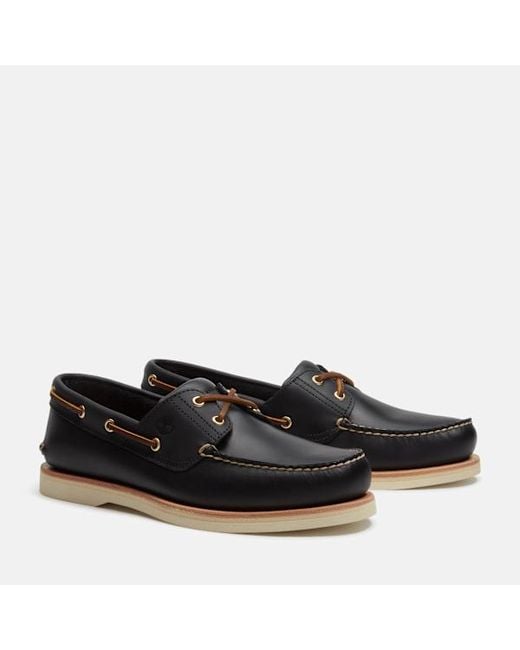 Timberland Black Crafted Boat Shoe For for men