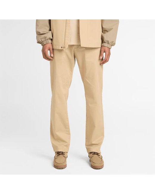 Timberland Natural Claremont Twill Chino Straight Trouser For for men