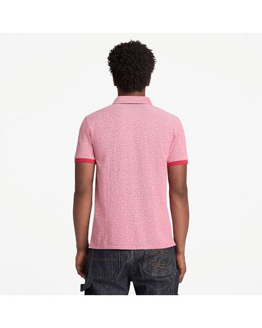 Timberland Pink Baboosic Brook Oxford Short-Sleeve Polo For for men