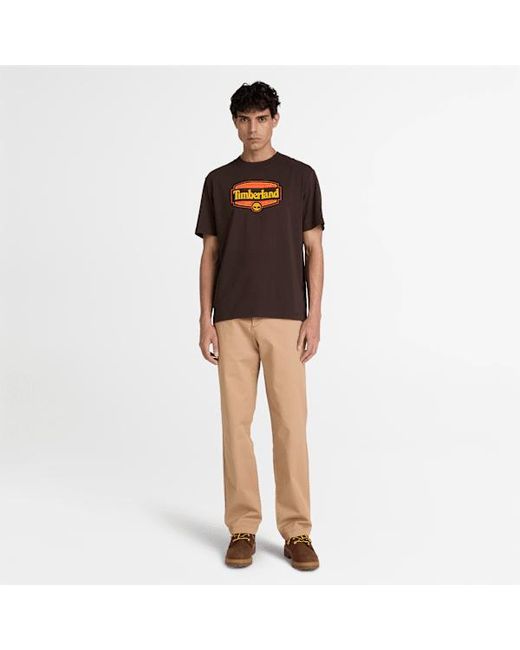 Timberland Brown Heritage Seal Short-Sleeve T-Shirt For for men
