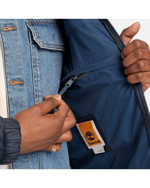 Timberland Axis Peak Durable Water-repellent Jacket For Men In Dark Blue, Man, Blue, Size: 3xl for men