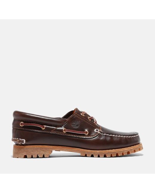 Timberland Brown Noreen 3-eye Lug Handsewn Boat Shoe