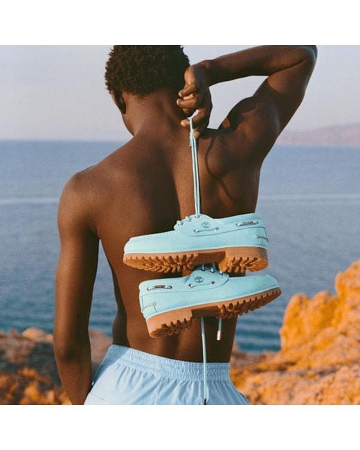 Timberland Blue X Jacquemus Authentic Boat Shoe for men