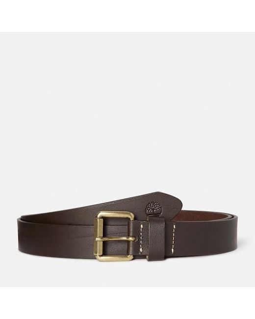 Timberland Brown Casual Heritage Leather Belt For
