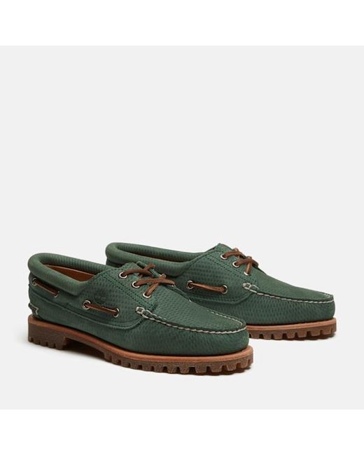 Timberland Green Authentic Boat Shoe For
