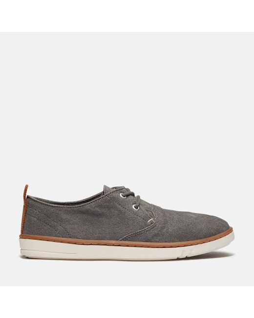 Timberland Brown Hookset Low Lace Up Trainer For Men In Dark Green, Man, Green, Size: 6.5 for men