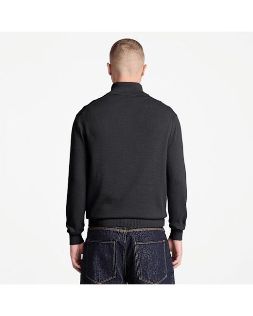 Timberland Black Williams River Cotton Quarter-Zip Jumper For for men