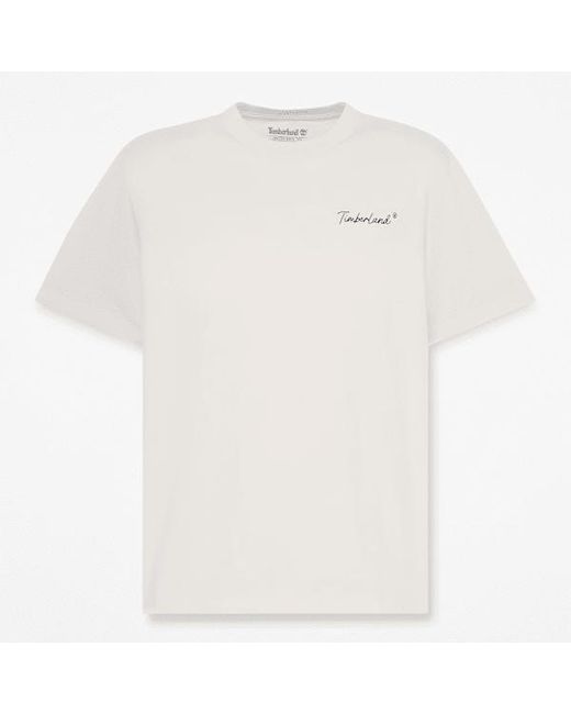 Timberland White New Hampshire Heritage Graphic T-Shirt For for men