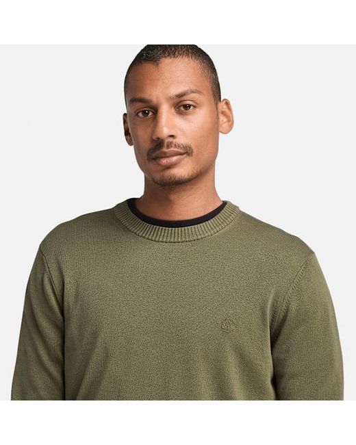 Timberland Green Merrymack River Garment Dyed Jumper For for men
