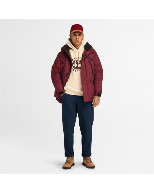 Timberland Re:down Howker Puffer Jacket For Men In Red, Man, Red, Size: 3xl for men