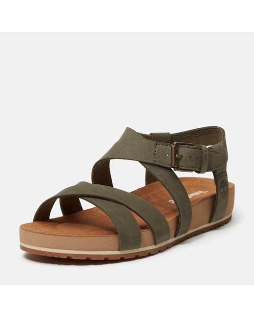 Timberland Brown Malibu Waves Backstrap Sandal For