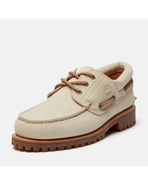 Timberland Natural Lake House 3-Eye Lug Boat Shoe For for men