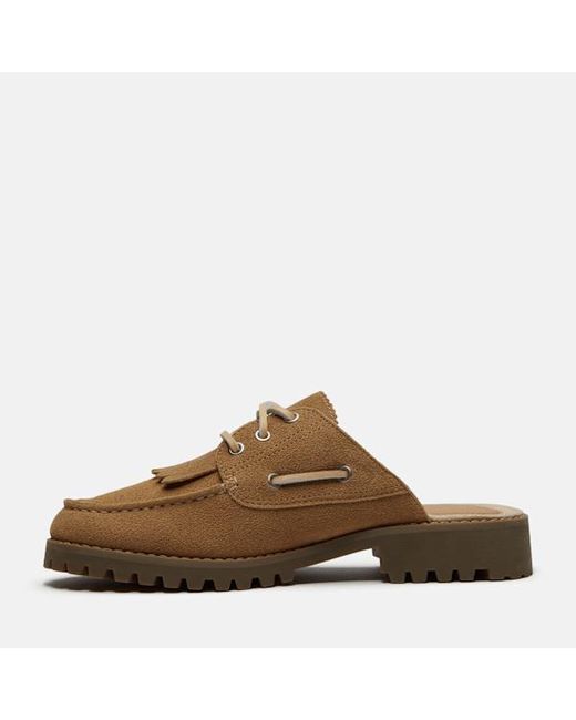 Timberland Brown Mix Tape Authentic Mule For