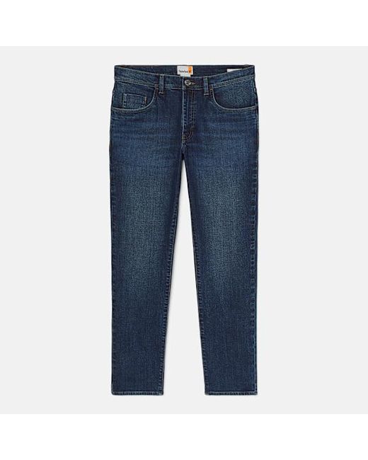 Timberland Blue Slim Stretch Denim Trouser For for men