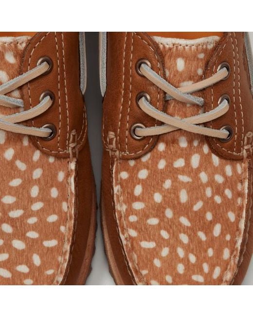 Timberland Brown Authentic 3-Eye Boat Shoe For