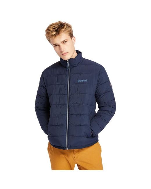 Timberland Blue Garfield Funnel-neck Quilted Jacket for men