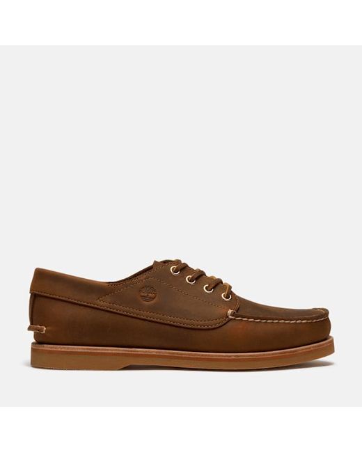 Timberland Brown Crafted Boat Shoe For for men
