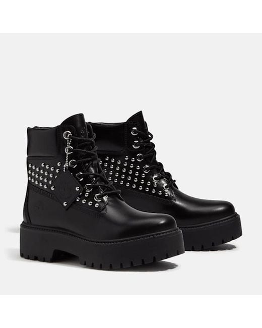 Timberland Black Stone Street Platform 6-Inch Boot For