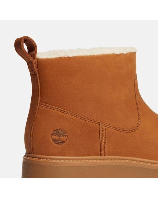 Timberland Brown Stone Street Platform Warm-Lined Slip-On Boot For